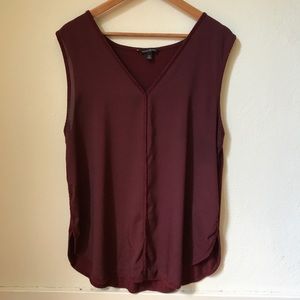 Banana Republic Burgundy Sleeveless Top